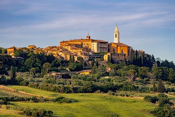 Pienza in the golden hour, Italy by Adelheid Smitt