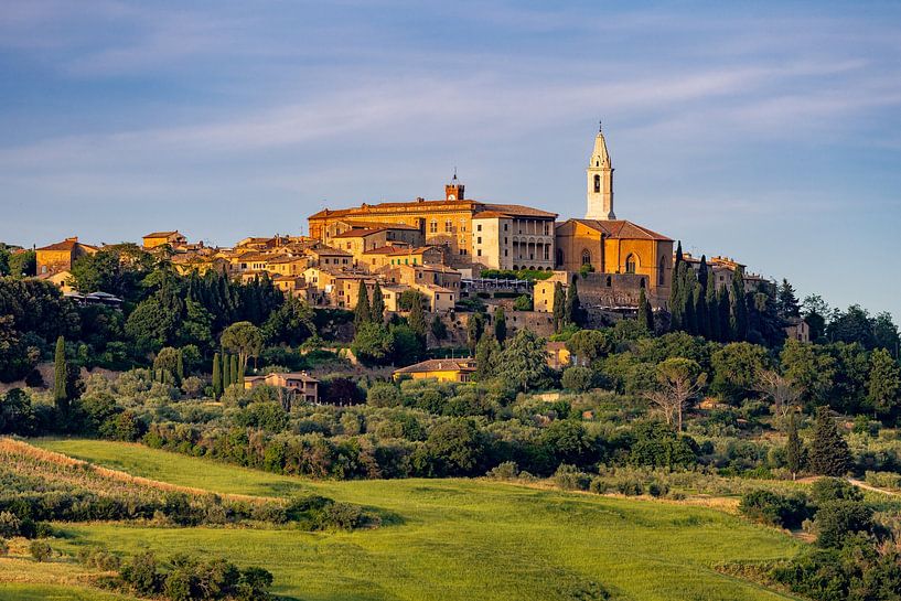 Pienza in the golden hour, Italy by Adelheid Smitt