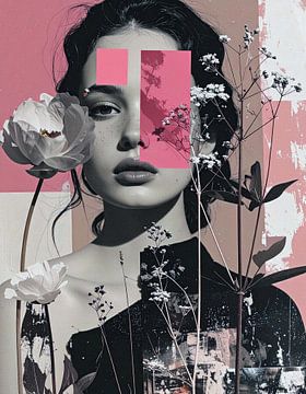 Portret Mauve - Silence between her eyes van GᎥรєlค Art Ŧ๏г Y๏ย