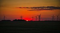 Wind turbine park near Niebüll