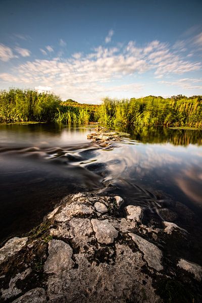 Ship's brook Markelo running water. by Frank Slaghuis