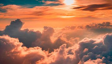 Prachtige verticale achtergrondfotografie van wolken van Mustafa Kurnaz