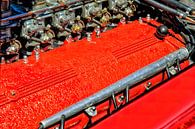 Ferrari V12 motor in een klassieke Ferrari GT auto van Sjoerd van der Wal Fotografie thumbnail