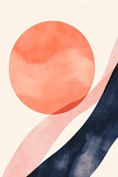 Abstract composition with sun motif by Poster Art Shop