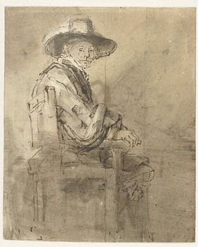 Zittende staalmeester: Jacob van Loon, Rembrandt van Rijn