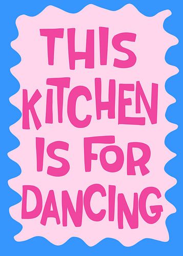 Cette cuisine est faite pour danser le rose