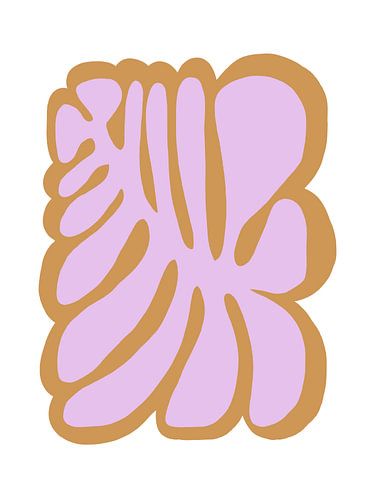 Bold Flower in Flieder