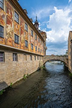 Hôtel de ville historique de Bamberg au bord de la Regnitz sur ManfredFotos