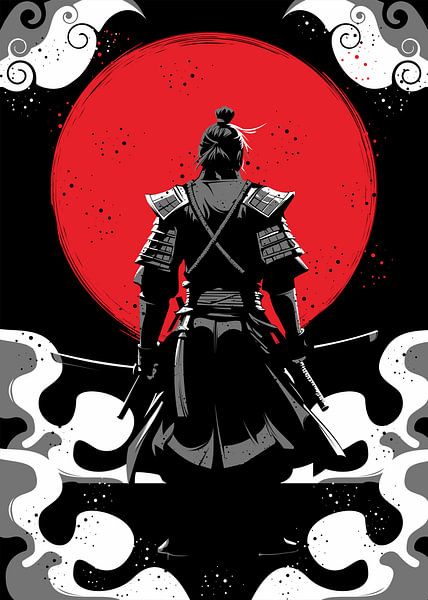 SAMURAI SILHOUETTE MINIMALISM by Taufan Heriyansyah