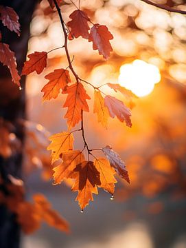 Herbstblätter im Sonnenlicht V2 von drdigitaldesign