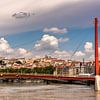 Passerelle du Palais de Justice à Lyon sur Dieter Walther