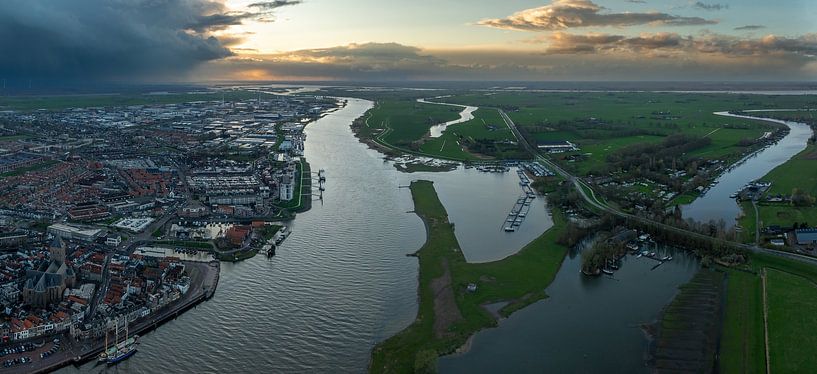 Kampen from the air by Evert Jan Kip