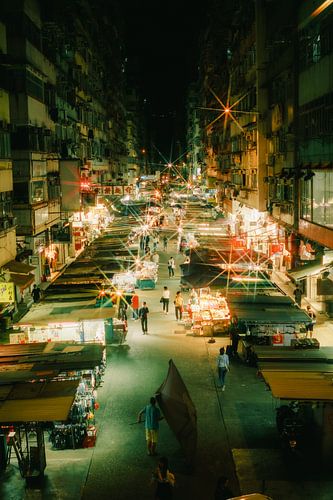Hong Kong nachtmarkt: lichtjes, kraampjes en leven