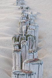 Der Strand: Wellenbrecher im Cadzand-Sand von Marjolijn van den Berg
