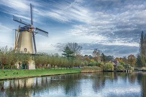 Windmill in Rotterdam, Holland