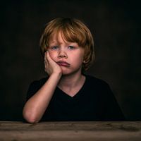 Boy, bored