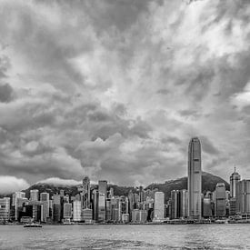 Cloudy Hong Kong Skyline by Marcel Samson