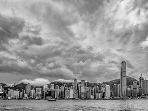 Bewölkte Skyline von Hongkong