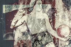 Sporty woman with lace underwear