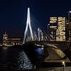 Erasmus bridge and view of the kop van Zuid by Eddie Meijer