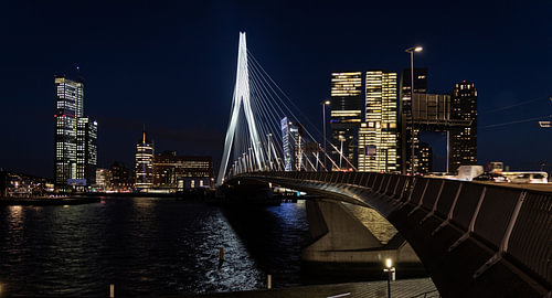 Erasmus-Brücke und Ansicht des Kop van Zuid