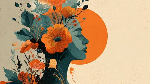 Bloeiende geest Surrealistische botanische droom