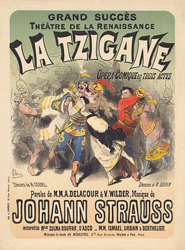 Jules Chéret - La Tzigane (1877) van Peter Balan