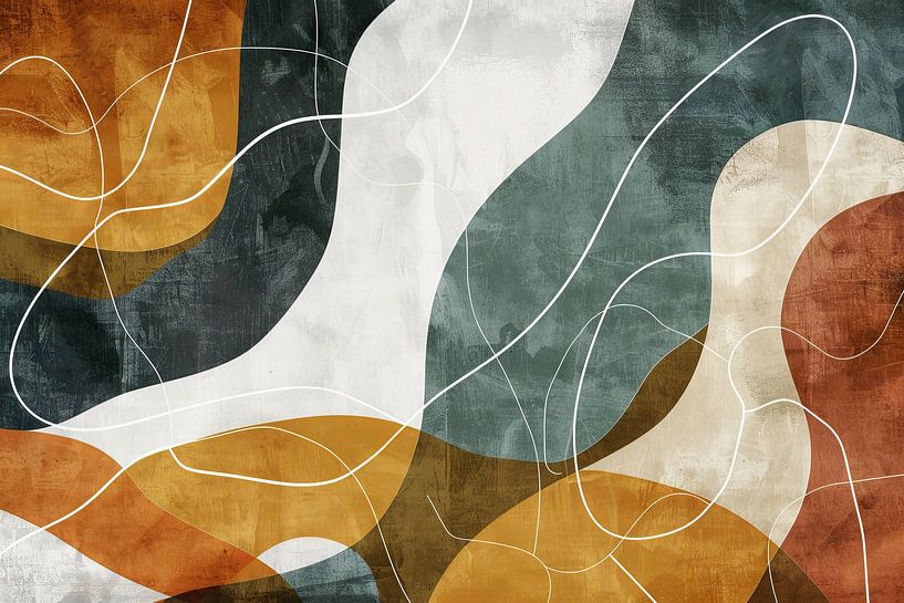 Flowing shapes by Poster Art Shop