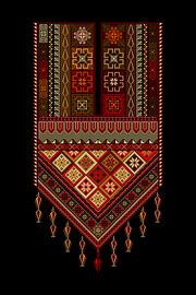 Tatreez ornament template 84 by Richard Laschon