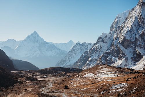 Uitzicht op de bergen van Nepal