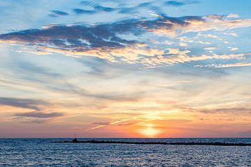 Lever de soleil sur la Costa espagnole sur Peter Haastrecht, van