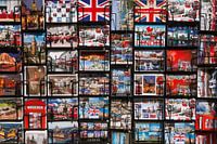 London postcards, postcards in London