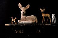 Bild eines Stillebens mit Hirschen. von Therese Brals Miniaturansicht
