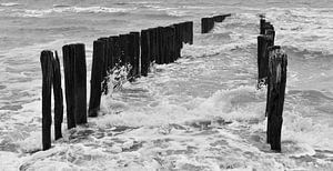 Tempête sur la côte de Soutelande sur Marjolein van Middelkoop