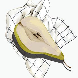 Minimal Fruit (The Pear) sur Marja van den Hurk