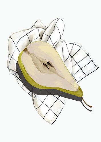 Minimal Fruit (The Pear) sur Marja van den Hurk