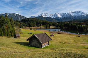 Le lac Geroldsee par une belle journée d'automne