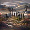 Secret landscape 2 von Stefanie van Dijk AI Art