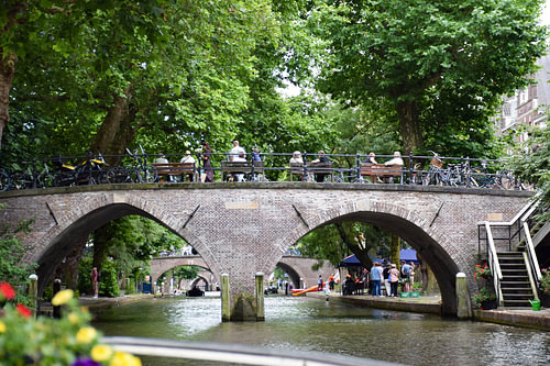 Utrecht vom Wasser aus – Weesbrug