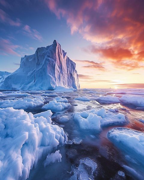 Arctisch avontuur van fernlichtsicht