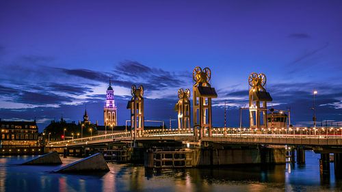 Kampen tijdens het blauwe uurtje