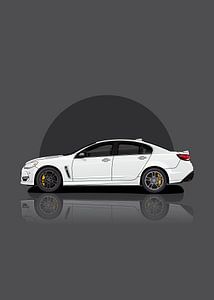 Art Car chevrolet ss white