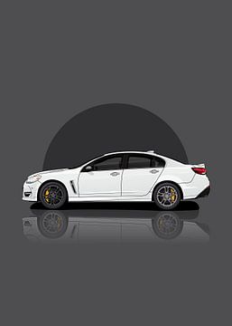 Art Car chevrolet ss white by D.Crativeart