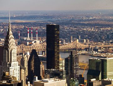 Chrysler Building, Queensboro Bridge, New York City van Rosan Verbraak