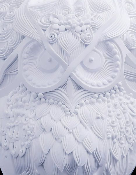 Chouette en plâtre par Dutch Art Works