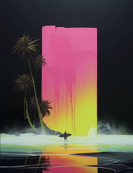 Man Surfing On Weekends by Yoga Pranata