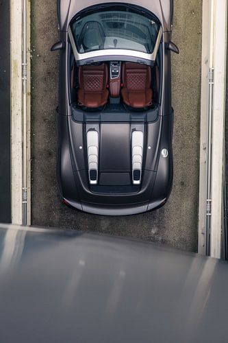 Audi R8 V10 in a Stylish Parking Garage with Soft Lighting