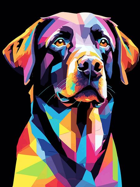 Labrador Retriever Pop Art by MIROKKU