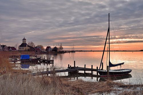 Durgerdam bij zonsopkokmst