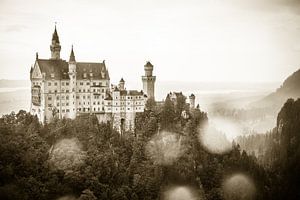 Exterieur van kasteel Neuschwanstein  in Schwangau, Beieren, Duitsland